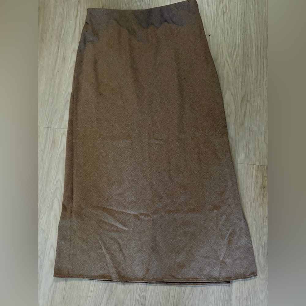 Vince A-Line Skirt in tan
